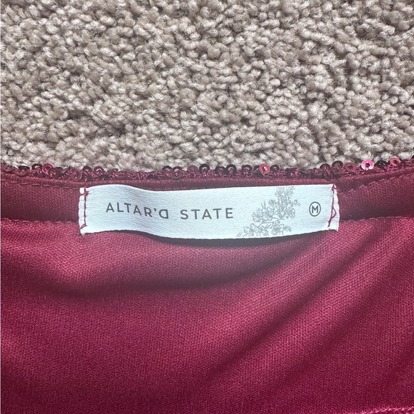 Altar’d State “Dorothy” Red Sequin Mini Dress – Medium, NWT - Picture 10 of 13
